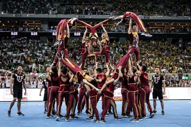 FILE - UP Pep Squad performs in the 2015 UAAP Cheerdance Competition. Tristan Tamayo/INQUIRER.net