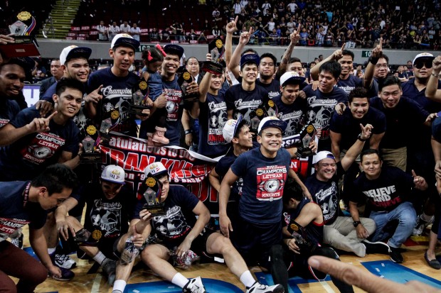 Letran Knights. Photo by Tristan Tamayo/INQUIRER.net