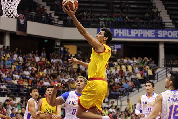 Star's Alex Mallari skies for the layup against NLEX during their game on Sunday at Philsports Arena. PBA IMAGES