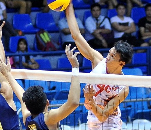 Howard Mojica goes for the kill. INQUIRER File Photo 