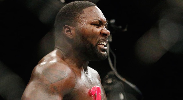 Anthony Johnson pounced on Ryan Bader and finished the light heavyweight bout with a series of ground strikes. AP