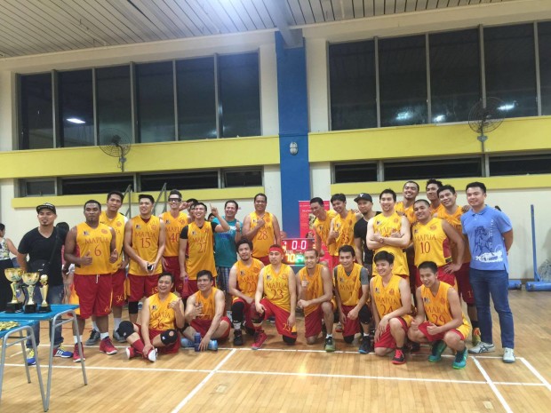 Mapua alumni working in SIngapore wins the PSABL championship. CONTRIBUTED PHOTO