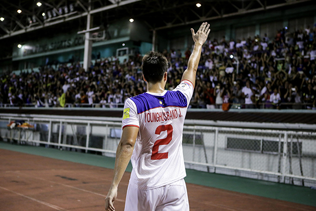 Philippine Azkals celebrate victory over North Korea. Photo by Tristan Tamayo/INQUIRER.net