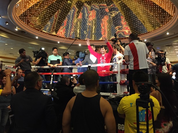Warm reception for Manny Pacquiao at the boxers' grand welcome at MGM Grand in Las Vegas. Photo by Celest Colina/INQUIRER.net