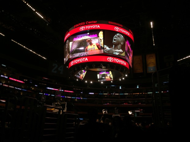 The Staples center before Kobe's final game. Photo by Celest Flores-Colina/INQUIRER