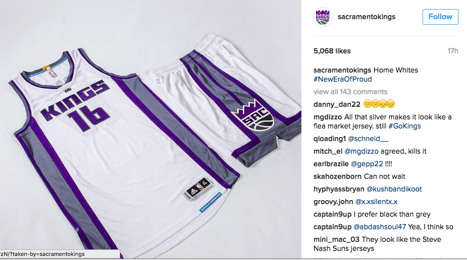 Sacramento Kings reveal new uniforms ahead of California Classic