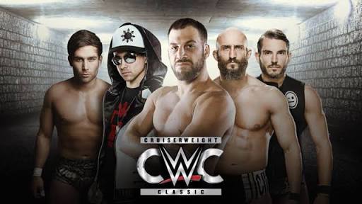 (From left) Noam Dar, TJ Perkins, Drew Gulak, Tomasso Ciampa, and Johnny Gargano will all see action in the upcoming WWE Cruiserweight Classic. Photo from WWE.com