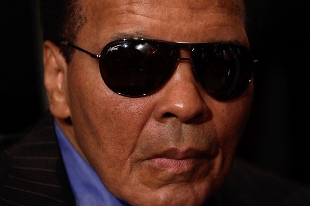 This file photo taken on May 24, 2011 shows World Heavyweight Boxing Champion Muhammad Ali at a news conference at the National Press Club in Washington. Boxing legend Muhammad Ali, being treated for respiratory trouble at a Phoenix, Arizona, hospital on Friday, was in 'very grave' condition, a source close to his family told AFP. The 74-year-old former heavyweight world champion was hospitalized on Thursday with a respiratory issue, which US media reported was complicated by his Parkinson's disease. AFP