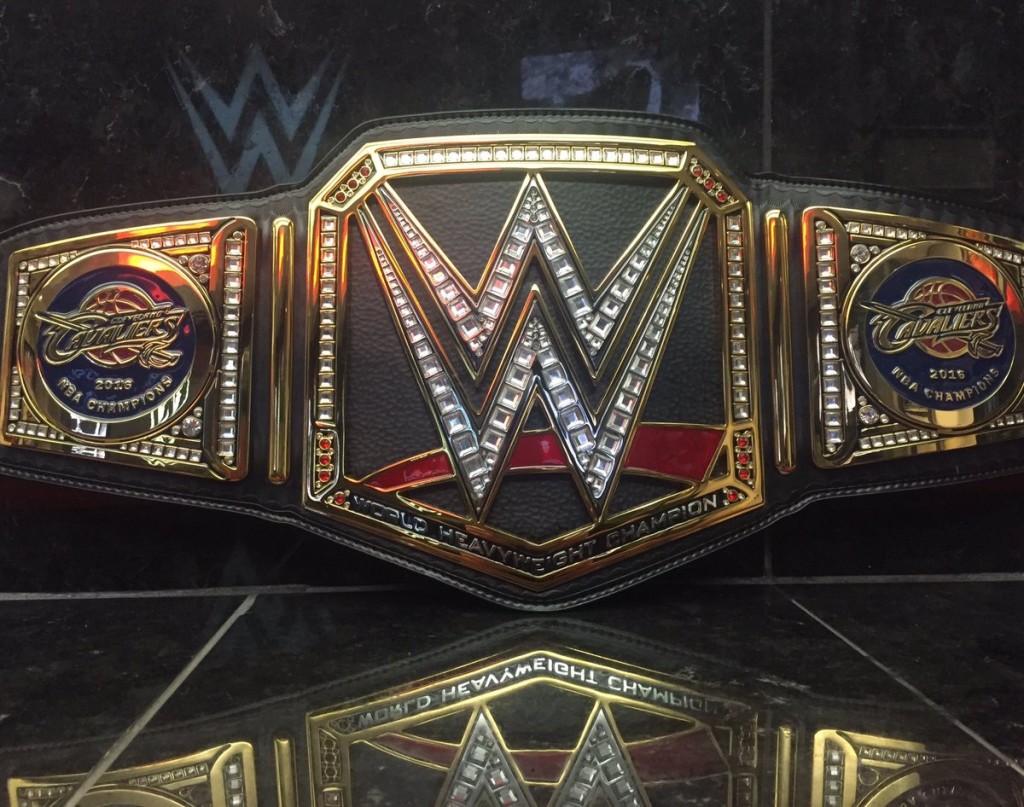 LOOK: New NBA champions Cavs get special WWE title belt | Inquirer Sports