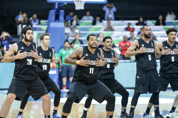 New Zealand does the Haka dance. Photo by Tristan Tamayo/INQUIRER.net