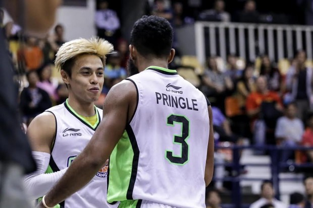 Terrence Romeo and Stanley Pringle. Photo by Tristan Tamayo/INQUIRER.net