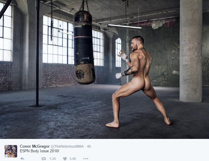 Screen grab from Conor McGregor's Twitter account