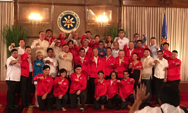 President Rodrigo Duterte delivers his message for Rio-bound Filipino athletes. MARLON RAMOS