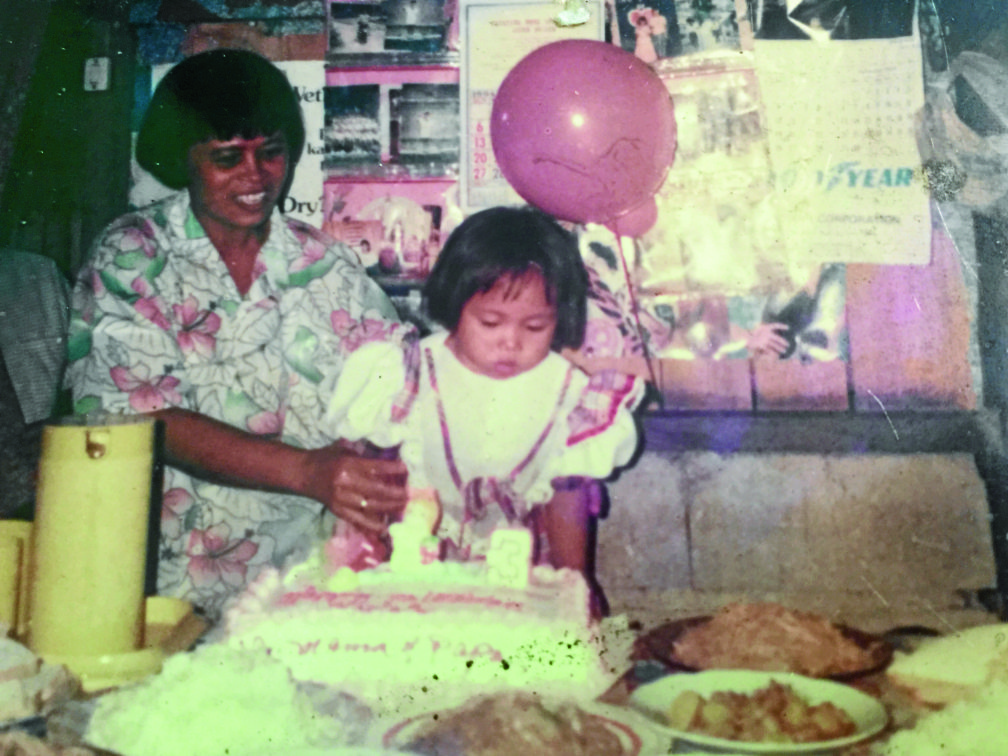 Together with her aunt celebrating her birthday. She was 3 years old here. CONTRIBUTEd PHOTO 