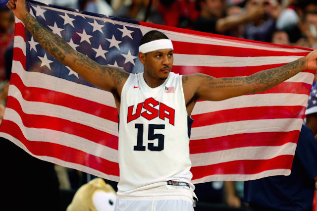 Carmelo Anthony is in his fourth Olympics, eyeing a third gold medal in Rio. AP
