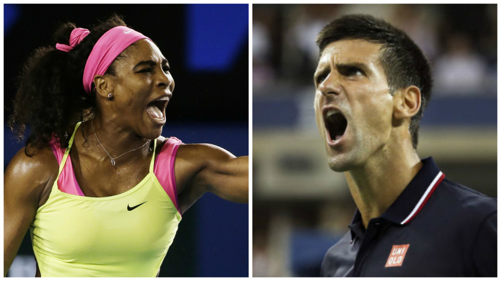 STILL NUMBER 1 Serena Williams and Novak Djokovic. AP FILE PHOTOS