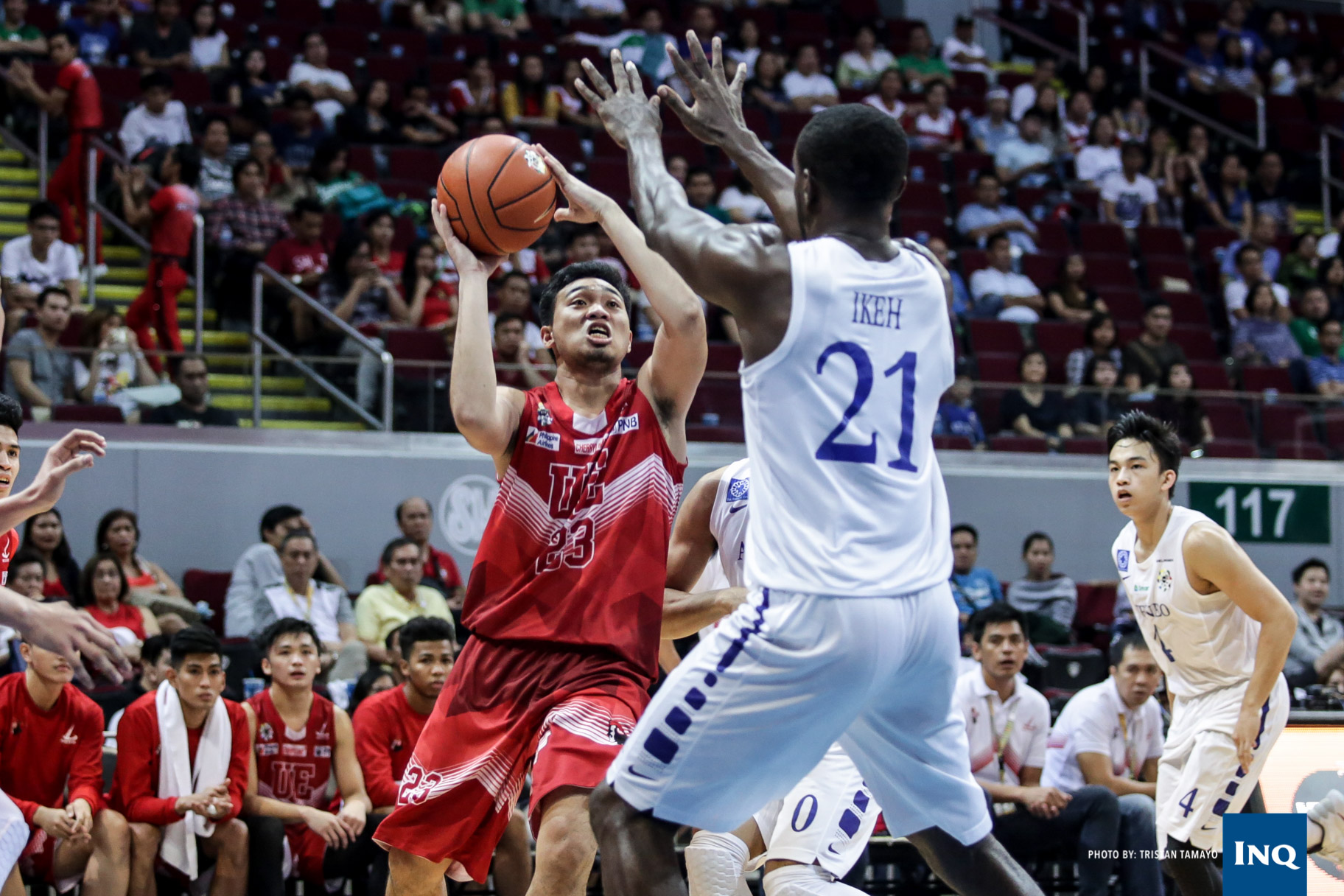 UE's Alvin Pasaol. Photo by Tristan Tamayo/INQUIRER.net