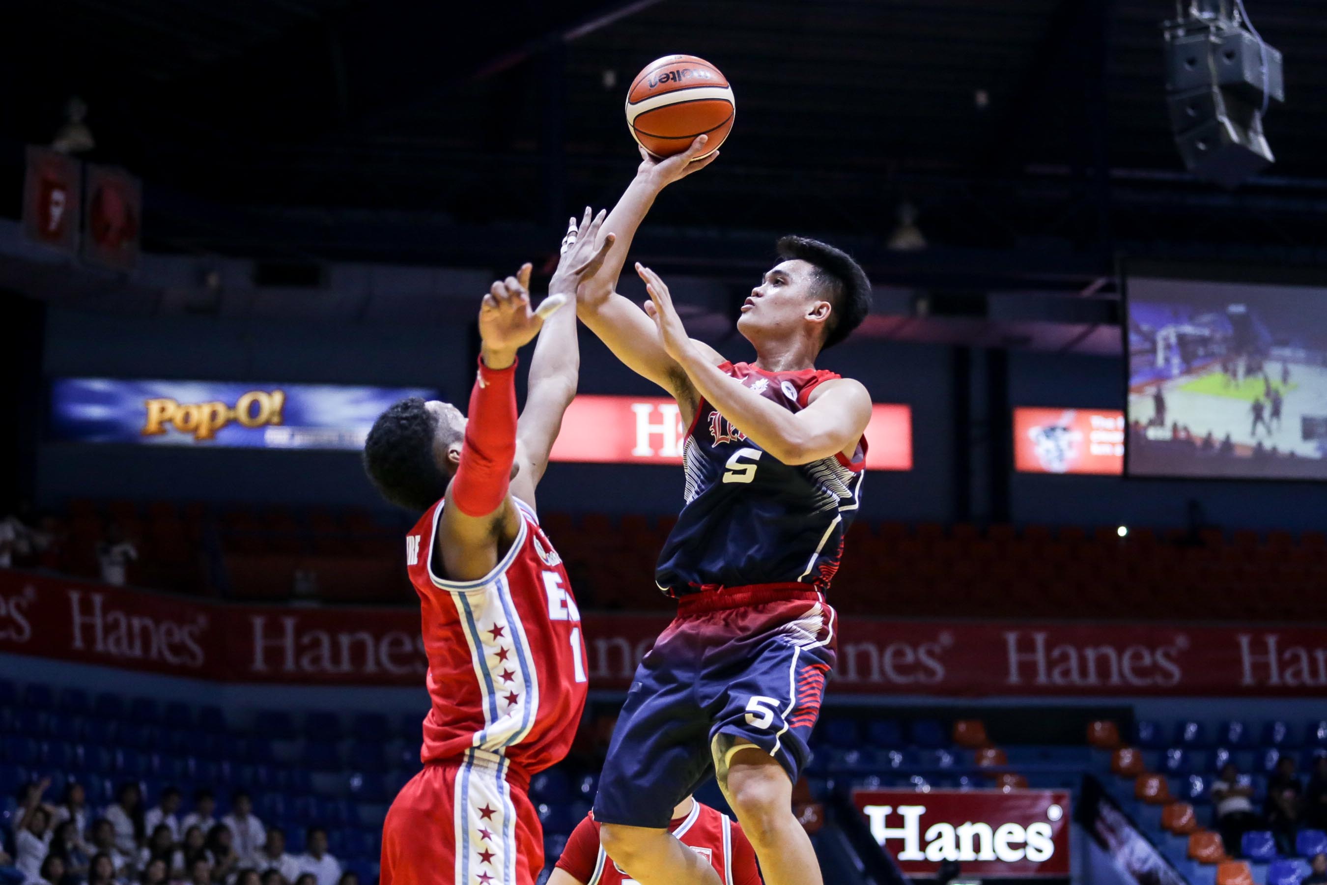 Letran Knights' Jom Sollano. Photo by Tristan Tamayo/INQUIRER.net