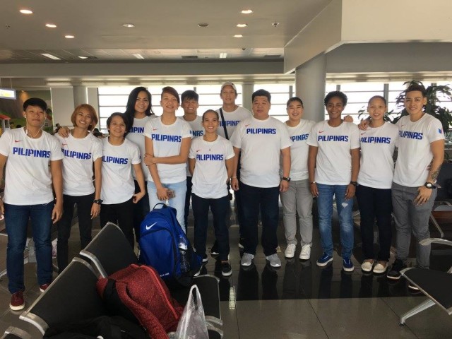 Members of the Perlas Pilipinas team pose before leaving for the SEABA Championship in Malaysia. CONTRIBUTED PHOTO