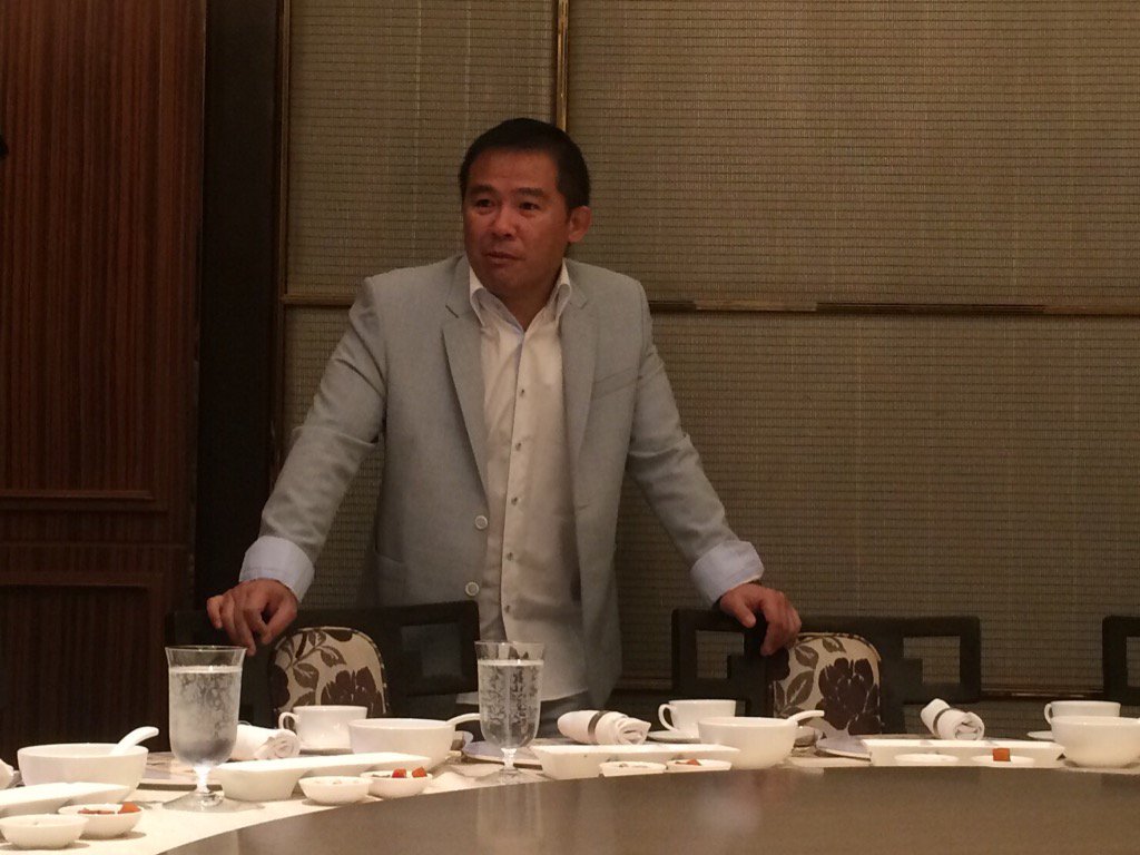 National team head coach Chot Reyes during his media luncheon at Shangri-La Fort Wednesday. Photo by Marc Reyes