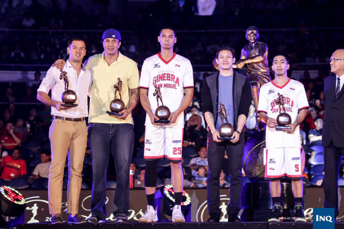 2016 PBA Second Mythical Team. Photo by Tristan Tamayo/INQUIRER.net