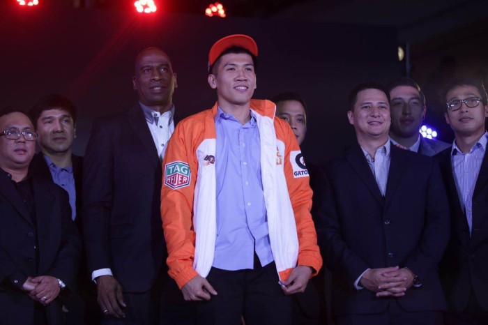 Meralco Bolts picks Ed Daquioag in the special draft. Tristan Tamayo/INQUIRER.net