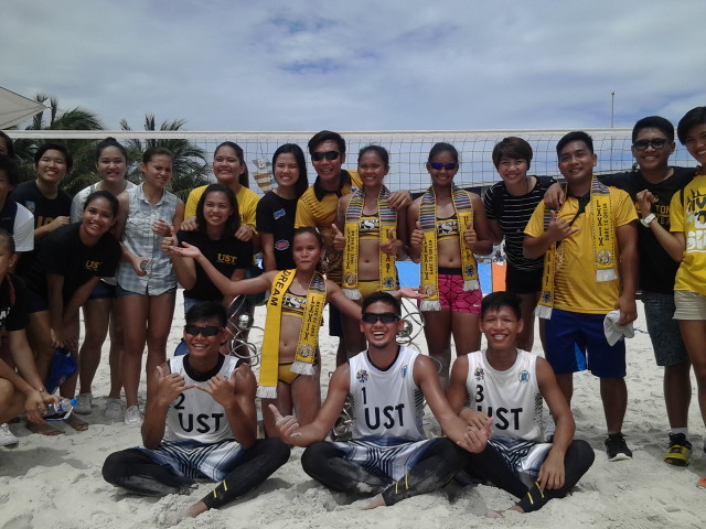 University of Santo Tomas pulls off a beach volleyball sweep in the UAAP Season 79 with the Growling Tigers and the Tigresses ruling their respective tournaments on Sunday at the Sands SM By The Bay. CONTRIBUTED PHOTO
