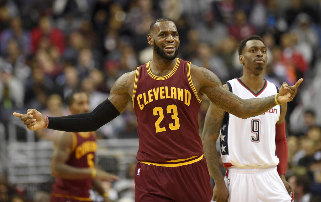 Cleveland Cavaliers forward LeBron James (AP Photo/Nick Wass)