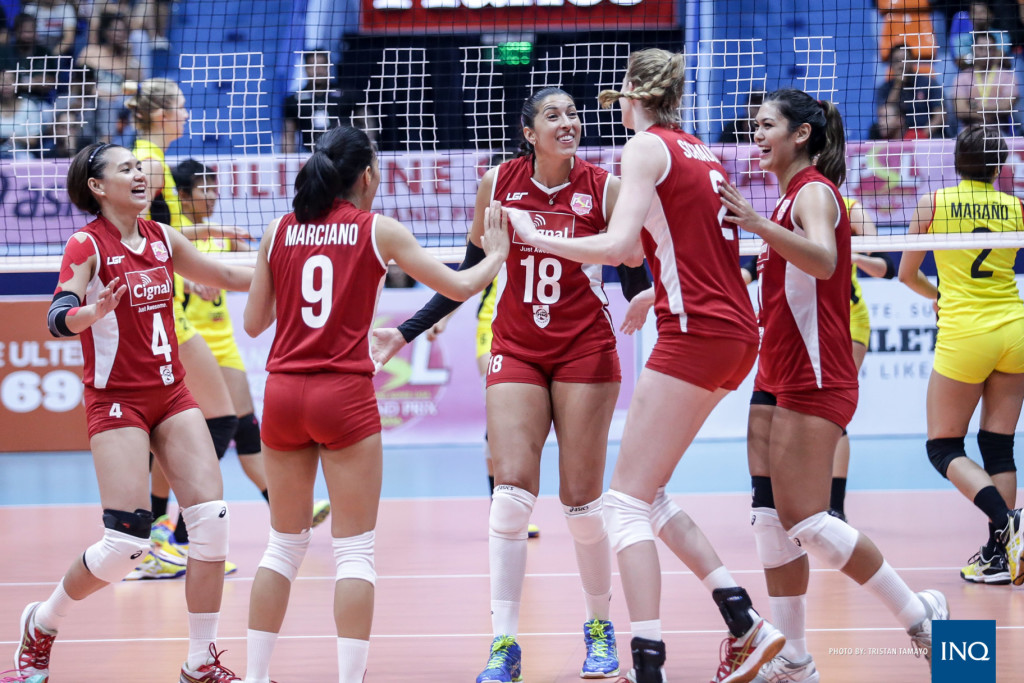 Cignal HD Spikers. Photo by Tristan Tamayo/INQUIRER.net