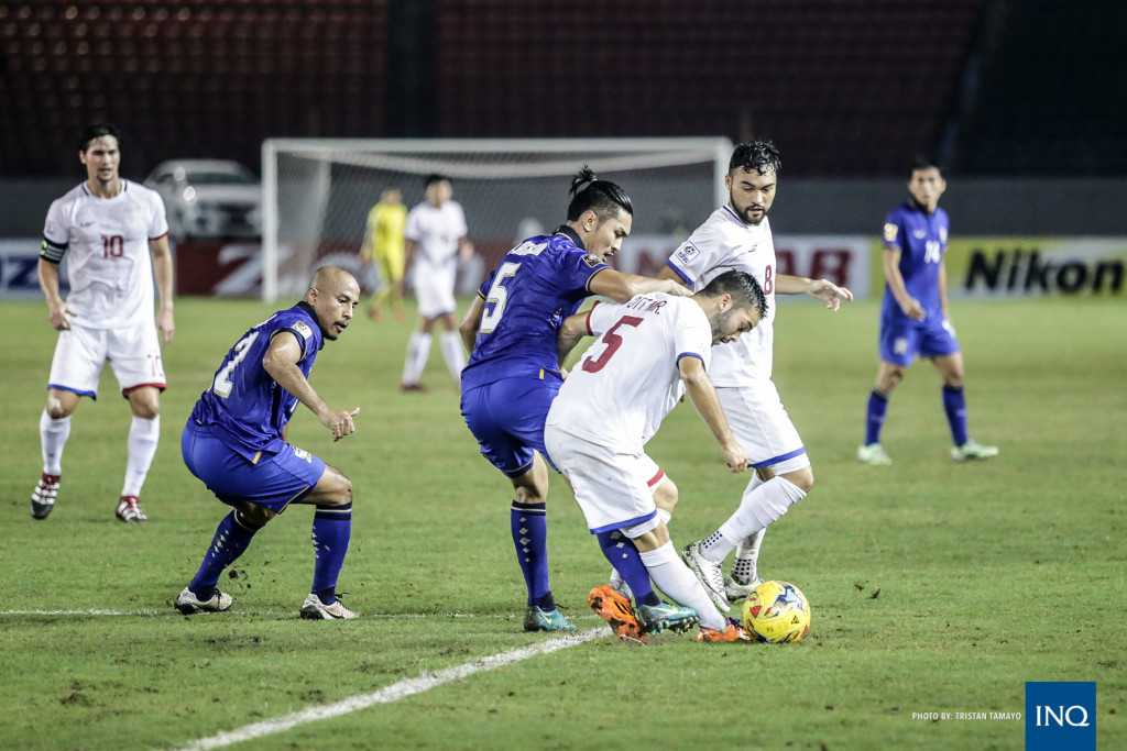 An AFF Suzuki Cup between Philippines and Thailand at the Philippine Sports Stadium in Bocaue, Bulacan. Photo by Tristan Tamayo/INQUIRER.net