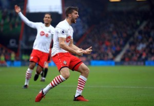 Jay Rodriguez of Southampton in game vs Bournemouth - 18 Dec 2016