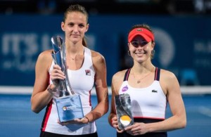 Karolina Pliskova and Alize Cornet - Finals - Brisbane International - 7 Jan 2017