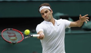 Roger Federer at Wimbledon - 8 July 2016