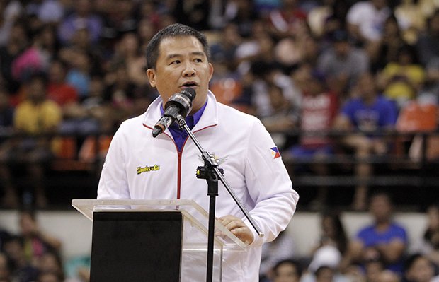 Gilas Pilipinas coach Chot Reyes during the announcement of the latest Gilas Pilipinas pool members Sunday at Philsports Arena in Pasig City. PBA IMAGES
