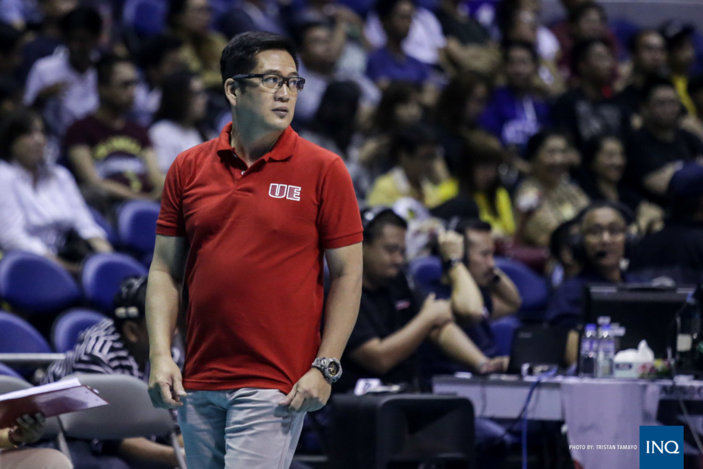 Coach Francis Vicente. Tristan Tamayo/INQUIRER.net