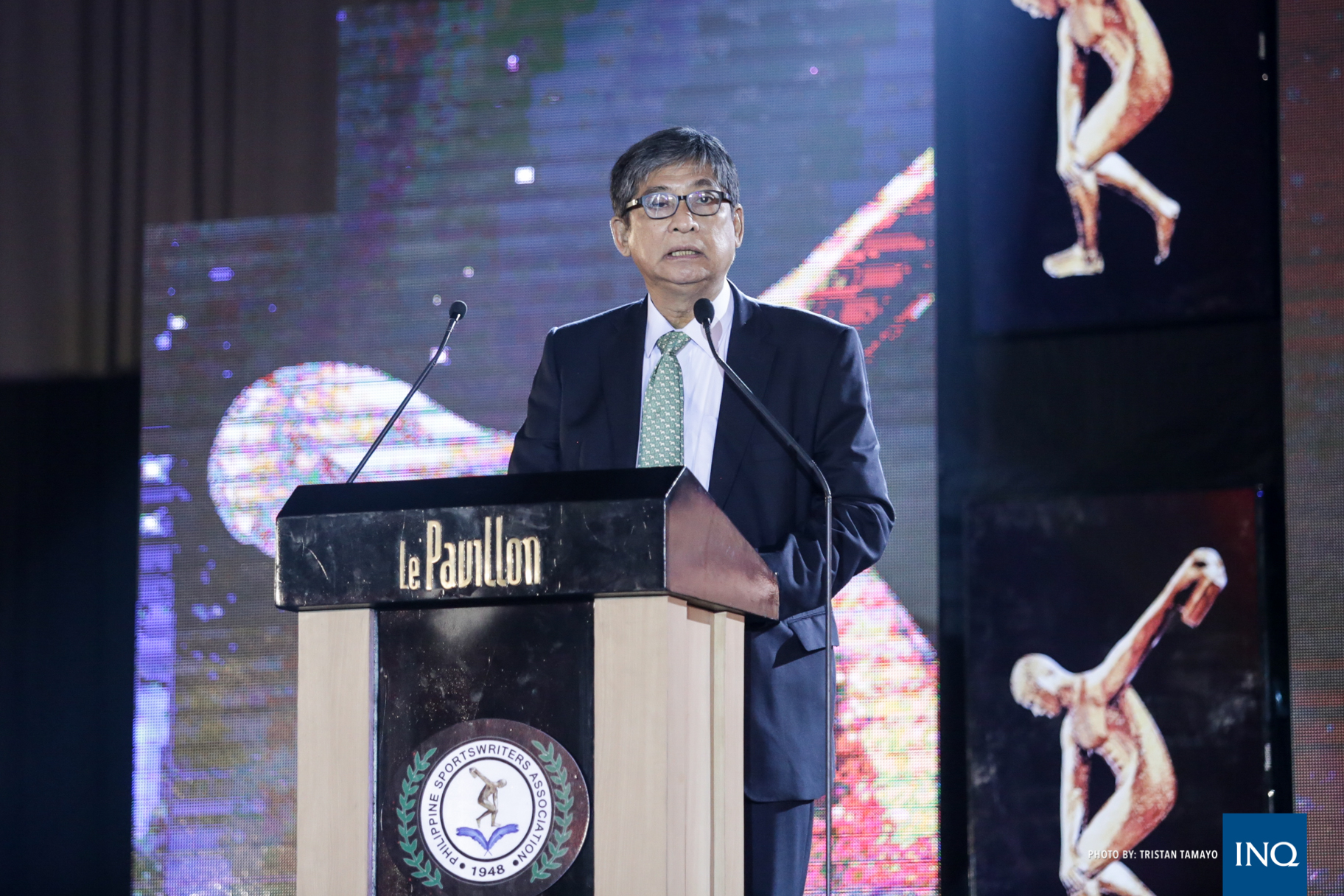 PATAFA President Philip Ella Juico during the Philippine Sports Writers Association Awards Night 2017. photo