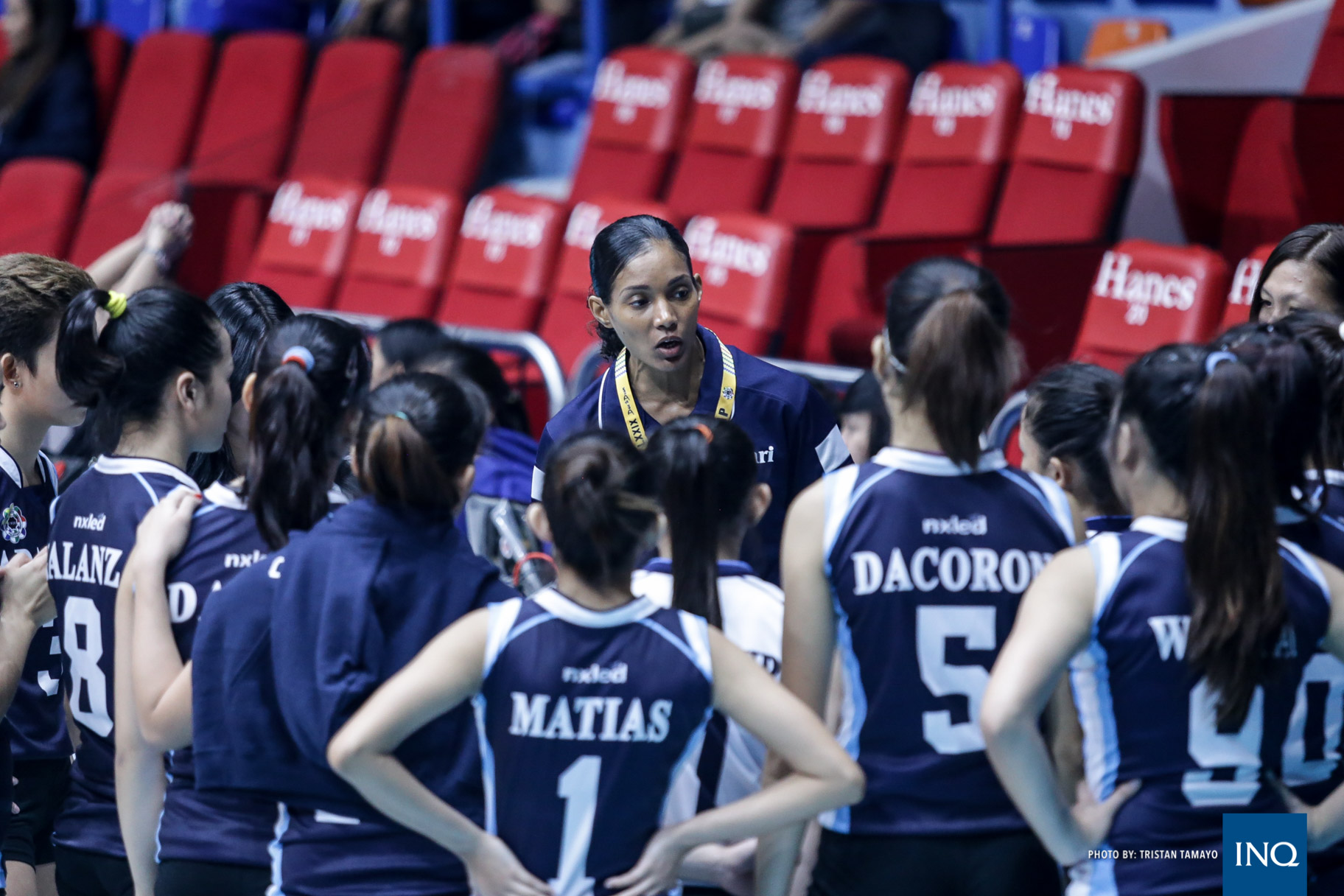 Adamson Lady Falcons. Photo by Tristan Tamayo/INQUIRER.net