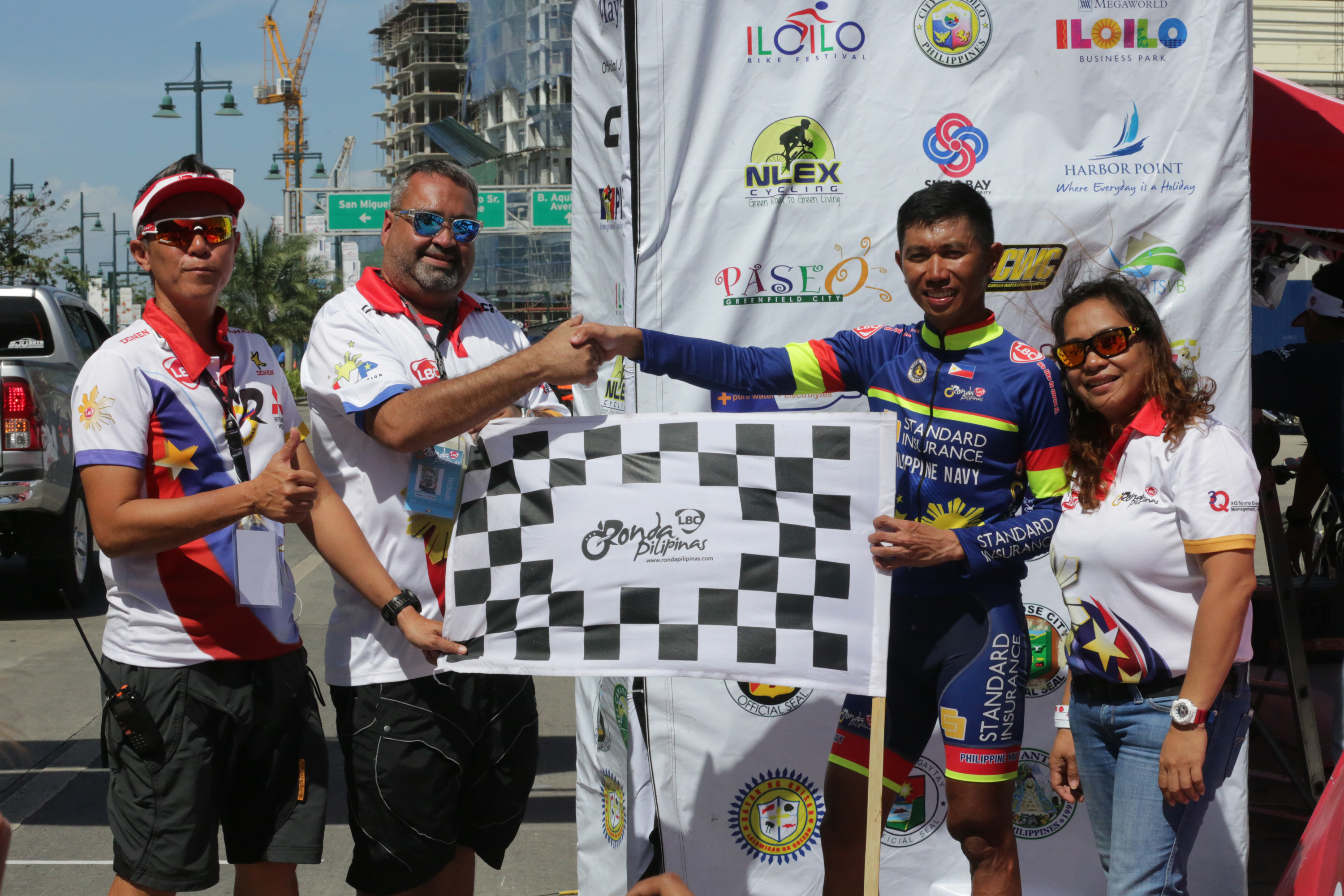 Race director Jingo Hervas (left), project director Moe Chulani (second from left), Ronda champion Jan Paul Morales and Administrative director Badet Guerrero.  CONTRIBUTED PHOTO