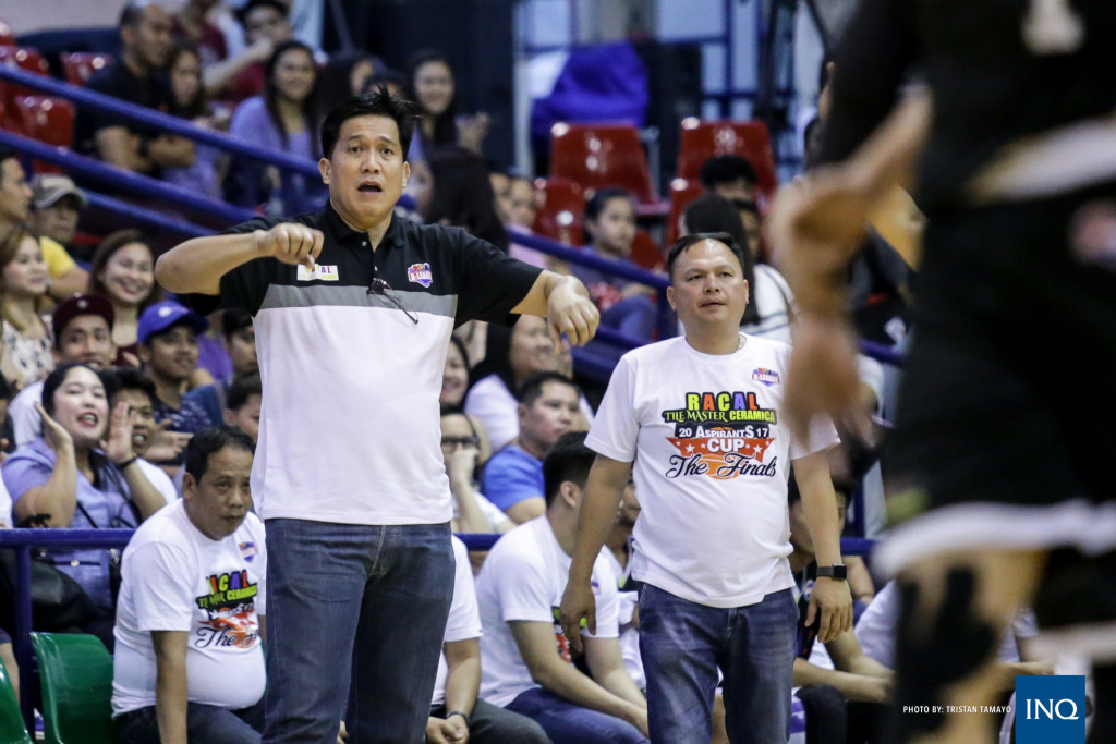 Racal coach Jerry Codinera. Photo by Tristan Tamayo/ INQUIRER.net