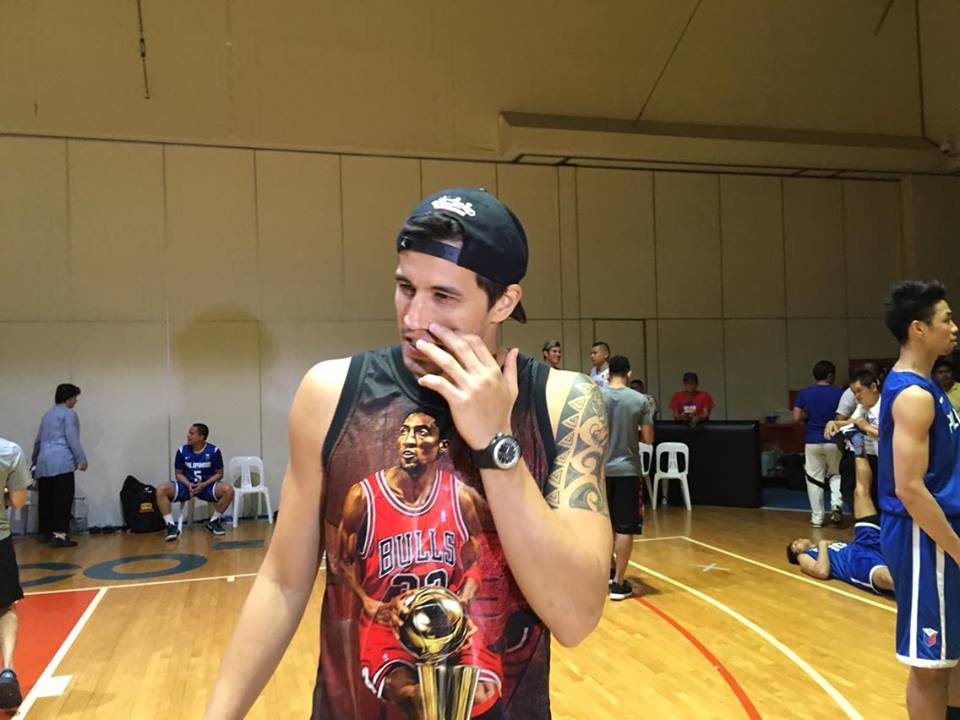 Marc Pingris made a surprise visit on Gilas Pilipinas practice sessions. Photo by Randolph B. Leongson/ INQUIRER.net