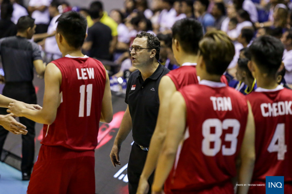 Singapore coach Frank Arsego. Photo by Tristan Tamayo/ INQUIRER.net
