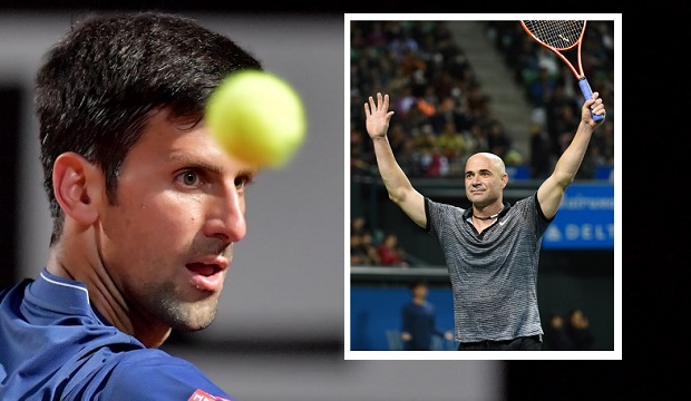 Novak Djokovic revealed on Sunday, May 21, 2017, that American great Andre Agassi (inset) would be his new coach, but said they did not yet have a "long-term commitment". AFP