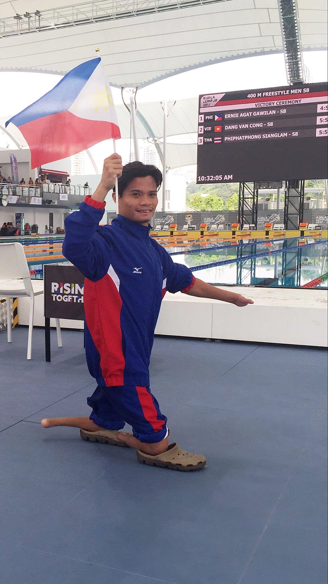 Philippines' ERNIE GAWILAN during the Men's 400m Freestyle event. CONTRIBUTED PHOTO/ Janneth Tenorio