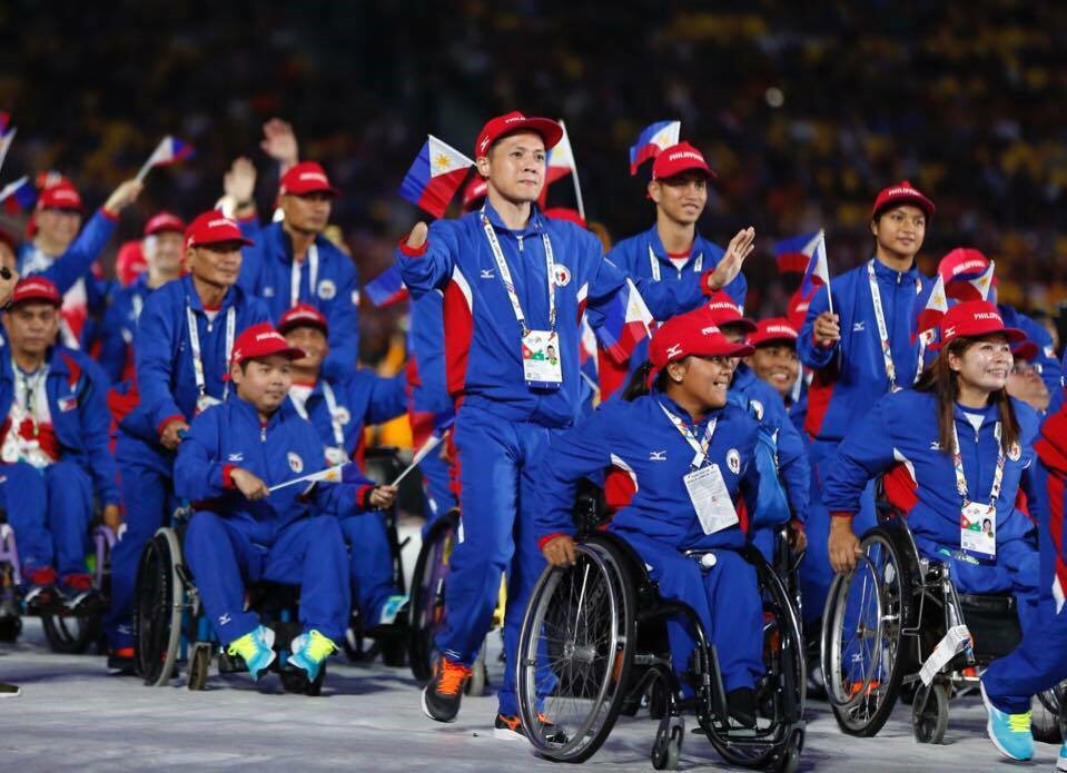 The Philippine delegation during 9th ASEAN Para Games opening ceremony last Sunday, September 17th. CONTRIBUTED PHOTO/ Janneth Tenorio