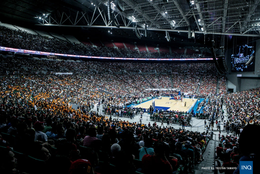 ARCHIVO - Juego 7 de la Final de la Copa de Gobernadores de la PBA 2017 en el Philippine Arena.  CONSULTAR FOTO