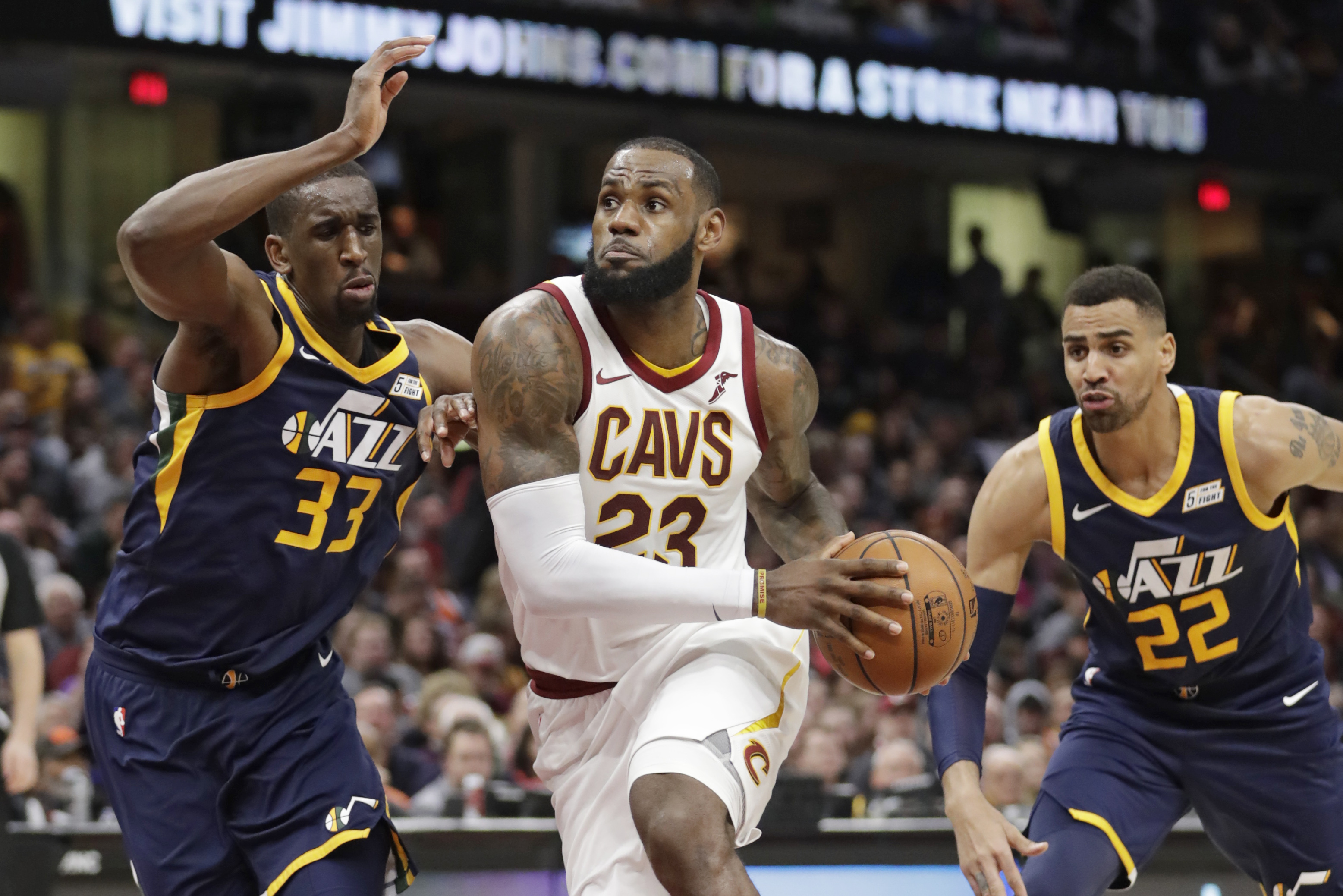 Lebron James Has 60th Triple-double; Cavs Beat Jazz 109-100 