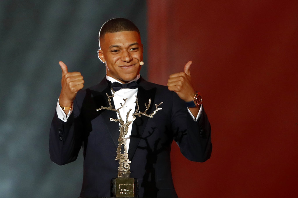 Kylian Mbappe wins best young player prize at Ballon d'Or Inquirer Sports