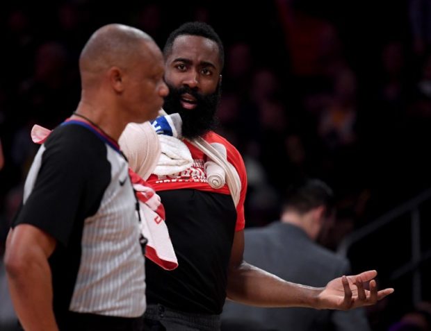NBA Rockets star Harden fined $25K for ripping referees