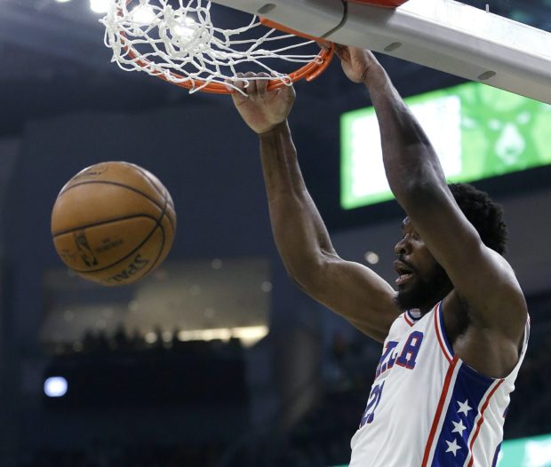 Joel Embiid's 40 help Sixers Giannis Antetokounmpo's 52, Bucks