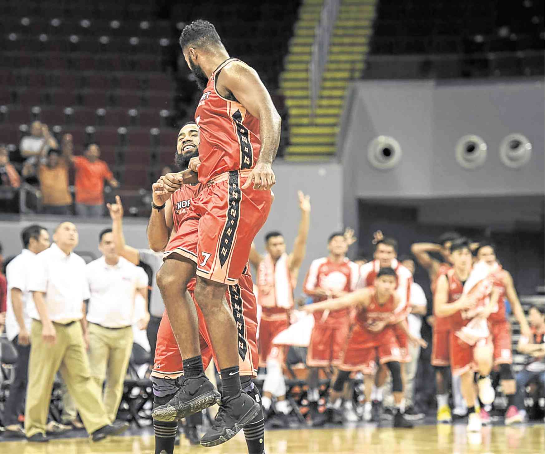 NorthPort has been basking in that winning feeling lately, but the Batang Pier still need a key victory over Barangay Ginebra to advance. —Sherwin Vardeleon